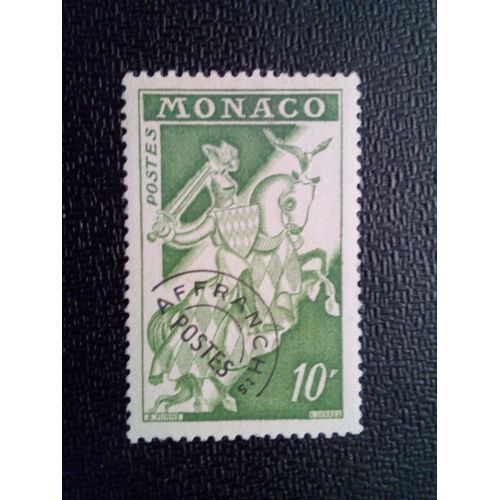 Timbre Monaco Yt Pr12b Chevalier (Sceau Du Prince) 1957 ( 101012 )