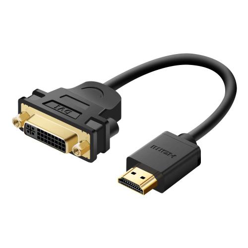 UGREEN Adaptateur HDMI vers DVI Plaqué Or Cble HDMI Mle DVI Femelle 1080P Full HD Transmission Bidirectionnelle Compatible avec