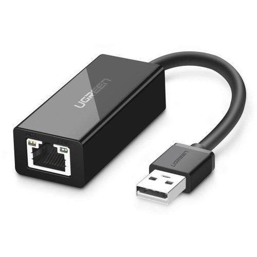 Ugreen - Adaptateur réseau - USB 2.0 - 10/100 Ethernet x 1 - noir