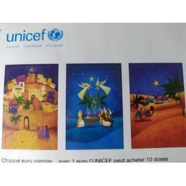 Cartes de voeux Unicef x 6 (Thème : Navidad)