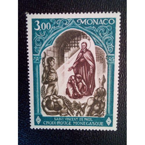 Timbre Monaco Yt 866 Saint Vinzenz De Paul (1581-1660) 1971 ( 101012 )