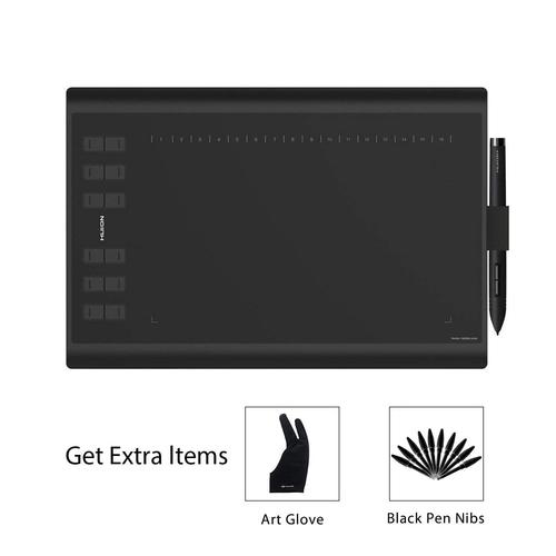 Huion Micro USB Dessin Grande Taille Tablette Graphique avec 8G SD Card et Stylet Rechargeable -Nouveau 1060 Plus Version Amélior