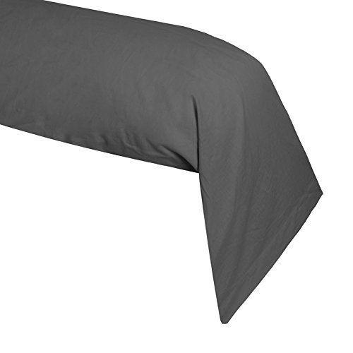 Lovely Casa T34820010 Alicia Traversin Coton Anthracite 45 X 185 Cm