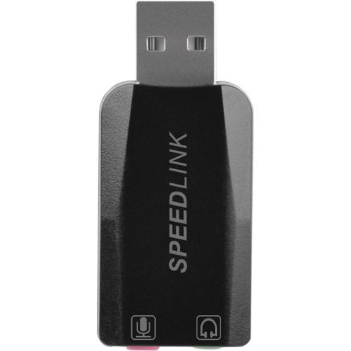 Speedlink Vigo Carte Son USB avec entrée Microphone et Casque (Forme Compacte, Poids Réduit, Raccordement USB)