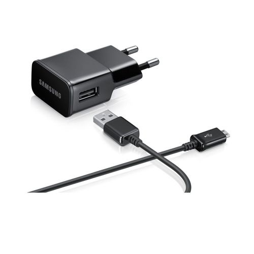 Samsung Galaxy Core Prime 4G SM-G361F Chargeur Samsung Noir 2A avec cable 1,5M Origine Micro-USB