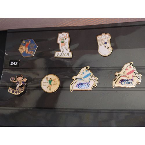 Lot De 7 Pins / Pin's Sur Sport Handball Et Volleyball / Lot 243