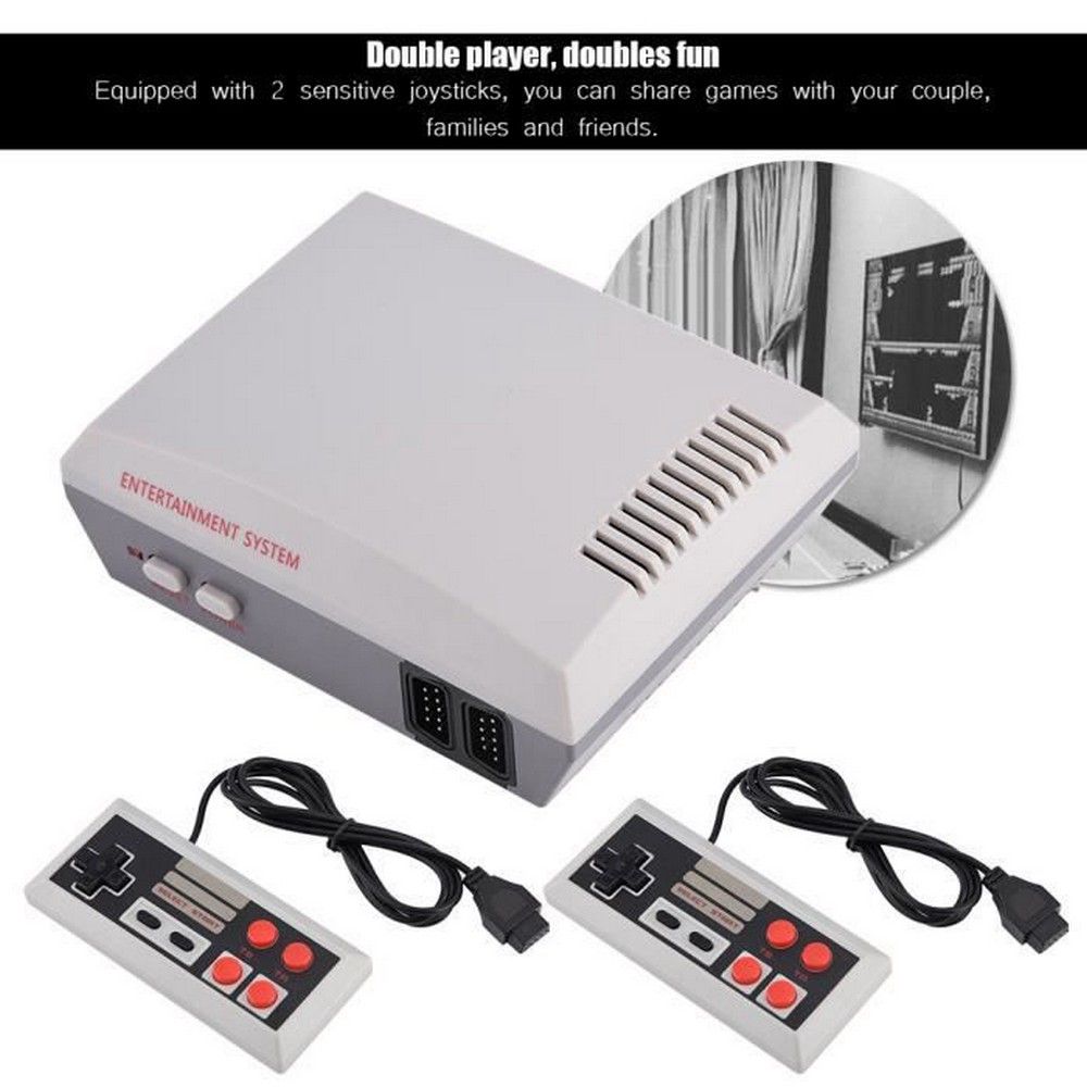 Console De Jeu Hd Av ContrôLeur De Jeu Double Sortie Pour SystèMe Nintendo Nes Console De Jeu De Loisirs Prise Ue