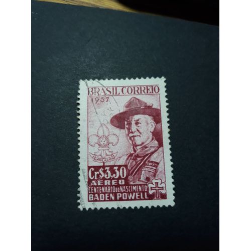 Timbre Bresil Basent Powel 1957 Tp9
