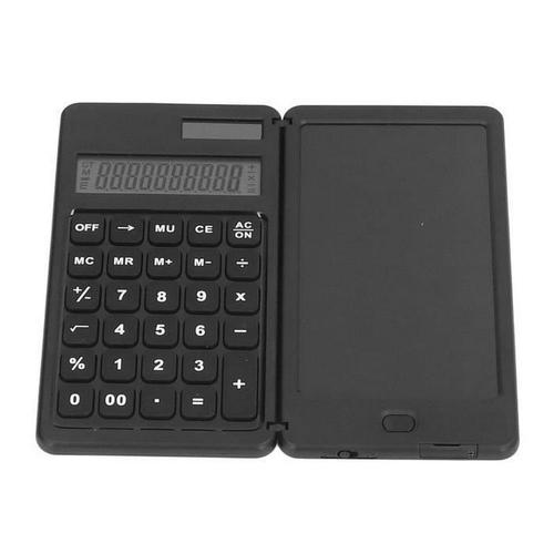 Calculatrice d'étude Calculatrice solaire avec tablette d'écriture Lcd Calculatrice de bureau pliable portable pour chambre