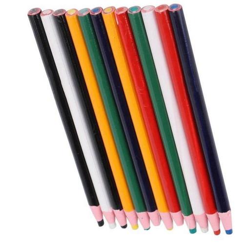 Crayons De Craie De Tailleur De Couleur Crayons De Marquage De VêTements 12 PièCes Crayons De Cire De Marquage De Dessin De Tissu De Couleur à DéColler