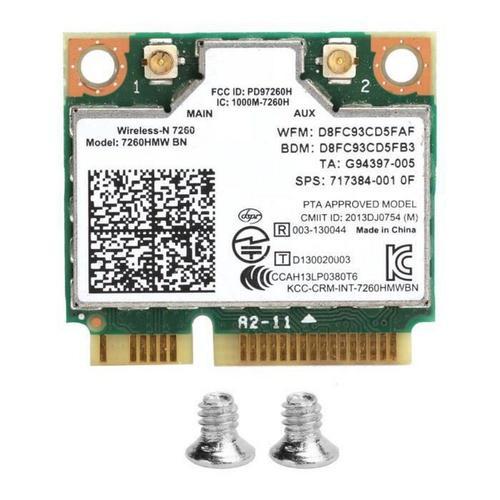 Carte réseau sans fil Mini Pci-E Carte Wifi sans fil Bt 4.0 Network Express Interface Module 7260Hmw Bn