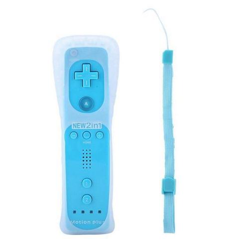 ContrôLeur De PoignéE De Jeu Somatosensory Game Grip AccéLéRateur IntéGré Pour Nintendo Wii/Wiiu (Bleu)