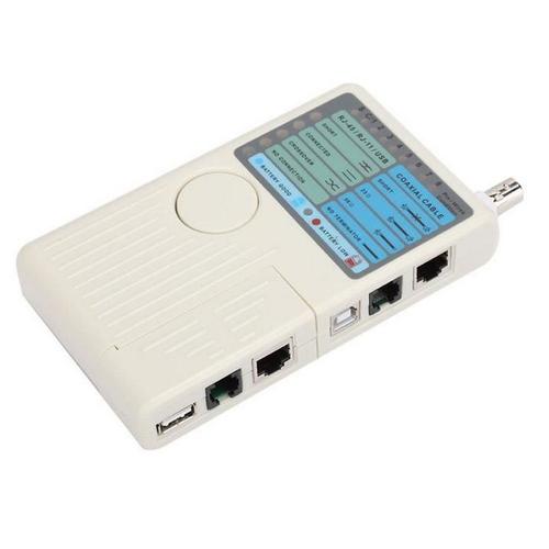 Testeur de câble à distance 4 en 1 détecteur de testeur de fil de câble réseau à distance pour câble LAN USB Bnc Rl-45
