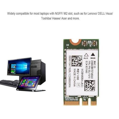 Carte Wifi pour Lenovo large compatibilité 2.4G/5G Mini double bande Ngff/M2 carte Wifi sans fil pour Lenovo/Dell