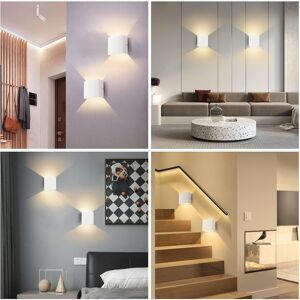 Applique Murale LED 12W Moderne Pour Cloison Luminaire Rond Sécurisé Et