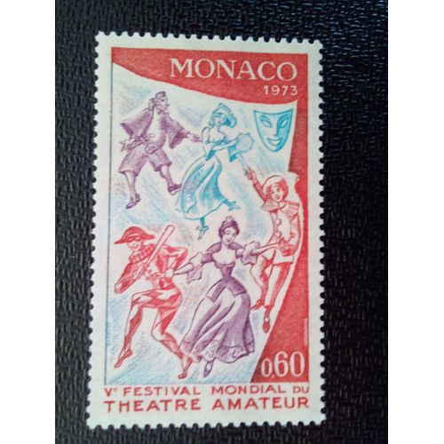 Timbre Monaco Yt 927 5ème Festival Mondial Des Acteurs Amateurs 1973 ( 021012 )
