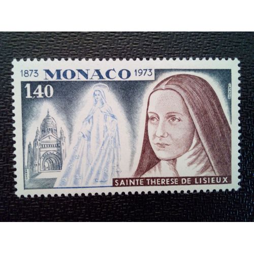 Timbre Monaco Yt 930 Thérèse De Lisieux (1873-1897), Carmélite, Cathédrale De Lisieux 1973 ( 021012 )
