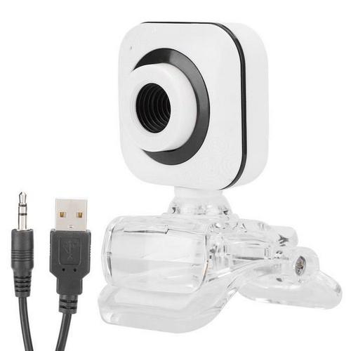 Caméra Web Usb Webcam Hd 480P pour ordinateur avec Clip transparent pour réunion en direct en salle de classe en ligne pour Zoom Skype