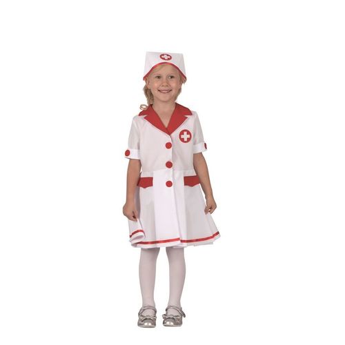 Déguisement D'infirmière Blanche Et Rouge Pour Fille