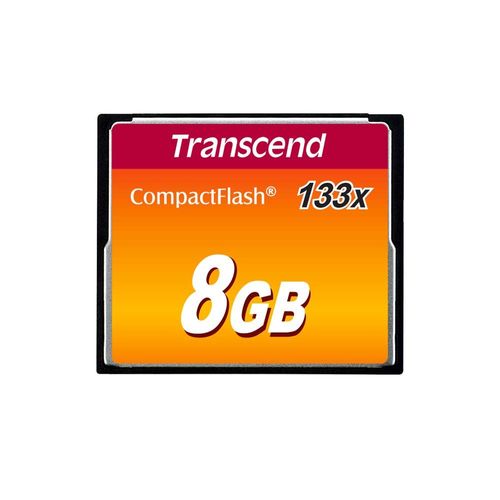 Transcend 8 Go Carte Mémoire CompactFlash (CF) UDMA 4 133x TS8GCF133