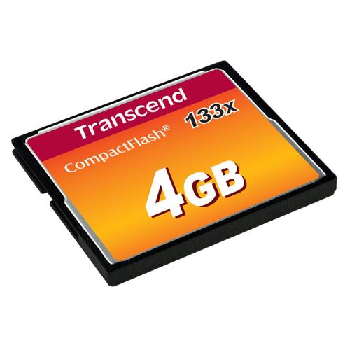 Transcend 4 Go Carte Mémoire CompactFlash (CF) UDMA 4 133x TS4GCF133