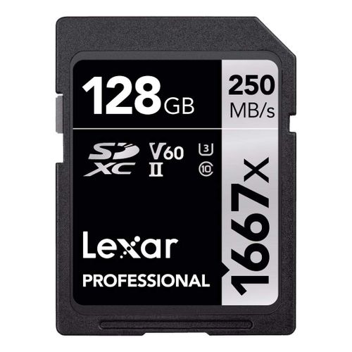 LEXAR Carte SDXC 128 Go 1667X Professional 250 Mo/s Classe 10 UHS-II U3