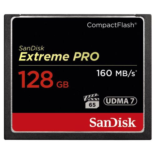 Sandisk - SDCFXPS-128G-X46 - Carte Mémoire CompactFlash SanDisk Extreme Pro 128 Go UDMA7 - Noir