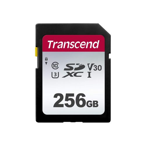 Transcend 256GB UHS-I U3 SD Memory Card, TS256GSDC300S-E