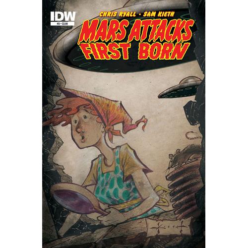 Mars Attacks : First Born 3 (Idw) Juillet 2014 - Sam Kieth Cover