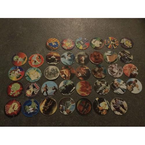 Lot De 37 Pogs Bntroc`S Indiana Jones , Mask , Sonic ...