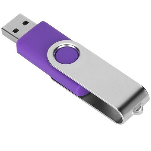 Stockage Memory Stick Candy Violet Rotation USB Flash Drive Mémoire de stockage portable pour tablette PC (128 Go)
