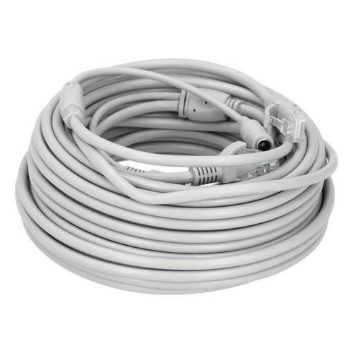 Câble réseau 2-en-1 câble Ethernet portable cordon réseau d'alimentation pour système de vidéosurveillance Nvr