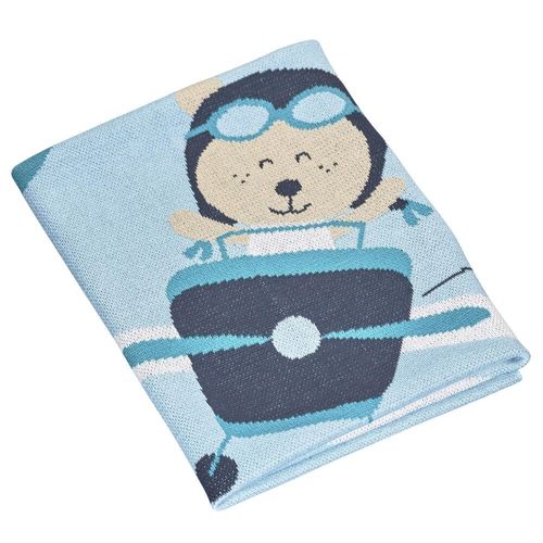 Couverture Maille Bébé Lazare - Sauthon Baby Deco