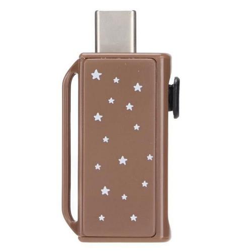 Usb Flash Disk Portable Tea Brown Palstic Push Pull Thumb Memory Stick pour le cadeau de stockage d'informations