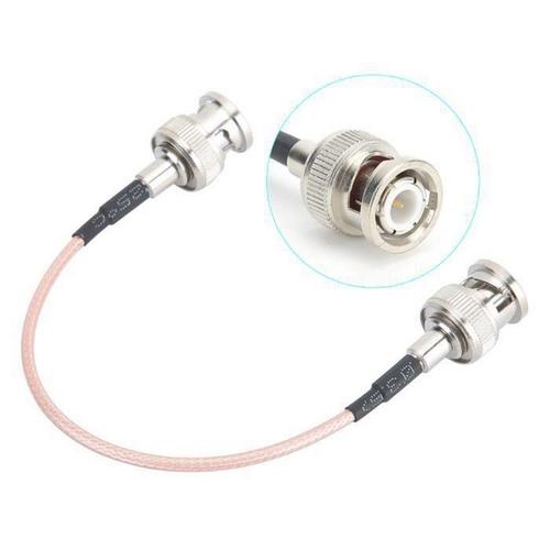 2 pièces fil de cavalier Bnc mâle à Bnc mâle adaptateur de câble de cavalier ligne de connexion haute Performance