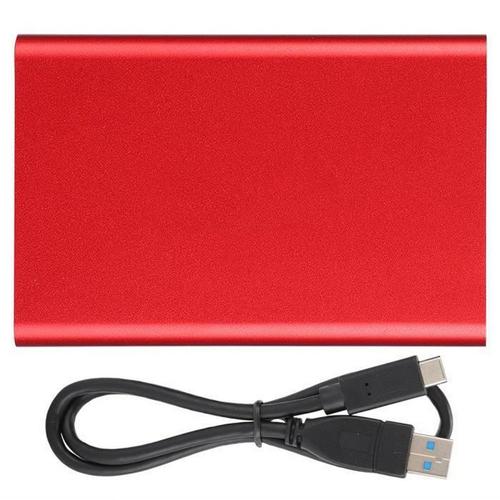 Disques durs externes boîtier en métal rouge externe pour disque dur mobile type-c pour ordinateur portable 160 go/250 go/320