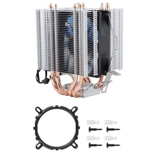 Ventilateur de dissipateur thermique de refroidisseur de processeur de caloduc 4 pour Intel Lga 1150 1156775 Amd Core I3 I5 I7