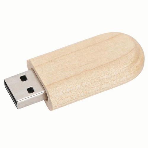 Portable U Disk Pièces d'ordinateur portable en bois Mini U Disk USB Flash Drive Memory Stick avec boîte CM10002 (2 Go)