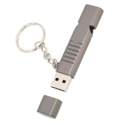 Sifflet étanche extérieur U Disk Usb2.0 Flash Memory Stick High Speed ¿¿¿¿Flash Drive Alliage d'aluminium avec porte-clés 256 Go