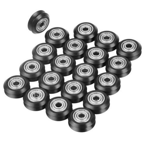 Cnc Wheel 20Pcs En Forme De V Rainure Roue Alésage 5Mm 625 Roulement Poulie Accessoires Pour Cnc Imprimante 3D