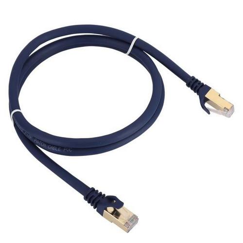 2 pièces Cat8 40Gbps 2000Mhz câble de raccordement réseau câble Ethernet Rj45 câble réseau Lan cordon de raccordement 1M
