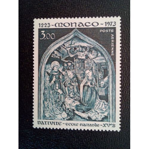 Timbre Monaco Yt Pa 96 La Naissance De L'école Flamande (15ème Siècle) 1973 ( 021012 )