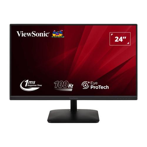 ViewSonic VA2408-MHDB - Écran LED - 24" (23.8" visualisable) - 1920 x 1080 Full HD (1080p) @ 100 Hz - IPS - 250 cd/m² - 1300:1 - 1 ms - HDMI, VGA, DisplayPort - haut-parleurs