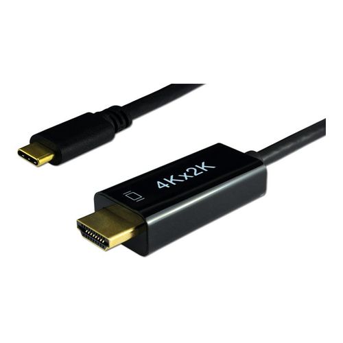 MCL - Câble adaptateur - 24 pin USB-C mâle pour HDMI mâle - 1.8 m - support 4K30Hz (3840 x 2160), une directionnelle