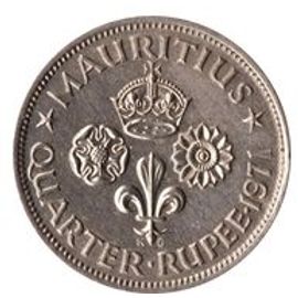 Pièce 1/4 Roupie Maurice - 1971 "Elizabeth Ii"