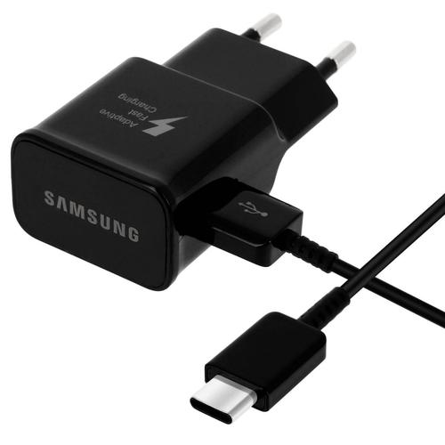 Chargeur Samsung Rapide + Cable Usb Type C Pour Samsung Galaxy S21 5g Couleur Noir