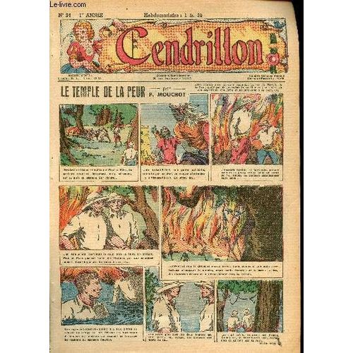 Cendrillon - Hebdomadaire N° 34 - 9 Septembre 1943 - Le Temple De La Peur Par P. Mouchot - La Reine Richardis Par Jeanne Ariel - Malika Par R. Philippe - La Croisière Rouge Par Jeanne Sabard - Une(...)