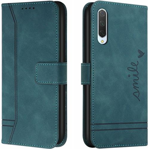 Coque Xiaomi Mi 9 Se, Étui De Protection En Tpu Antichoc, Étui De Téléphone En Cuir Pu Magnétique Flip Folio Étui En Cuir Porte-Cartes Couverture De