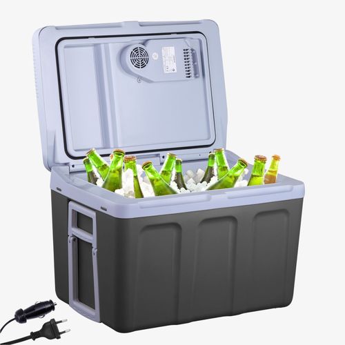 40L Glacière Électrique Réfrigérateur Portable Thermoélectrique Voiture Bateau Camping  Chaud Froid 12V 220V