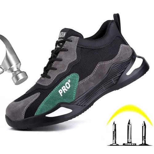 Chaussures De Sécurité La Mode Embout D'acier Anti Perçage Indestructible Pour Travail Taille